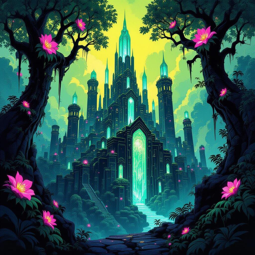 Lost Crystal City Hidden in Alien Jungle