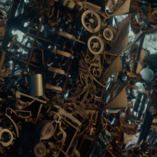 Intricate Gear Machine: Epic Digital Matte Painting