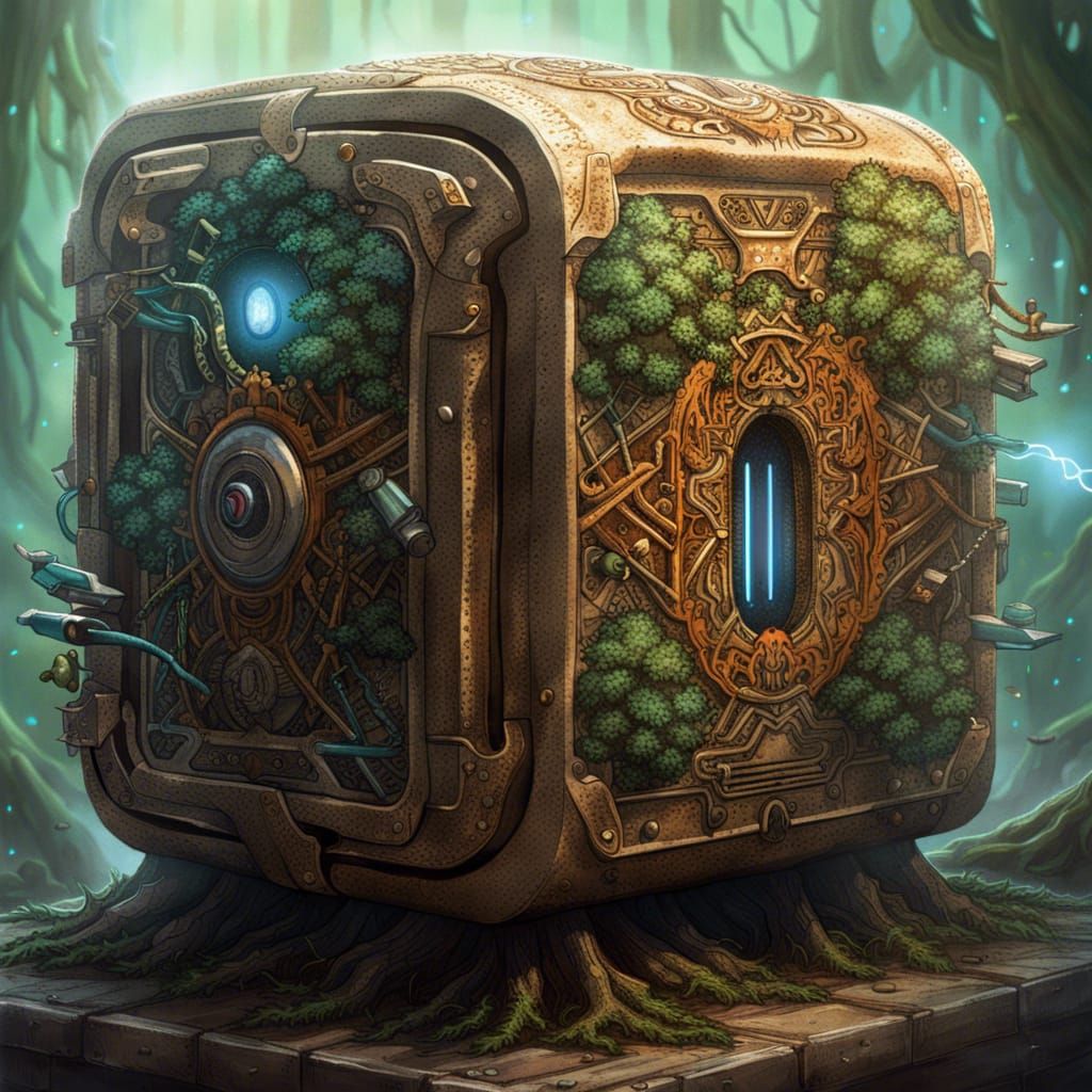 Sci-Fi Druid Rebellion: Pulverized Toaster Art