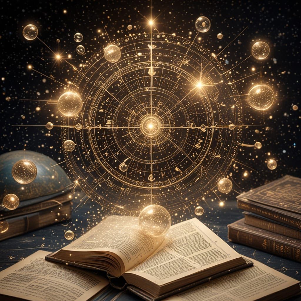 Magical Glittering Book with Cosmic Holograms