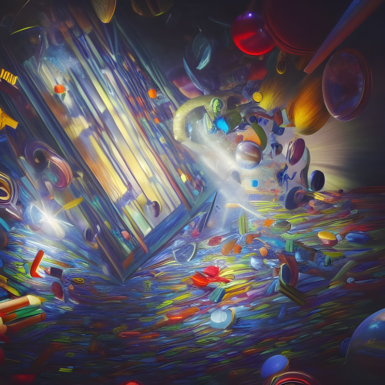 Museum Art: Dreamlike Abstract Illusionism in Hyperreal Styl...