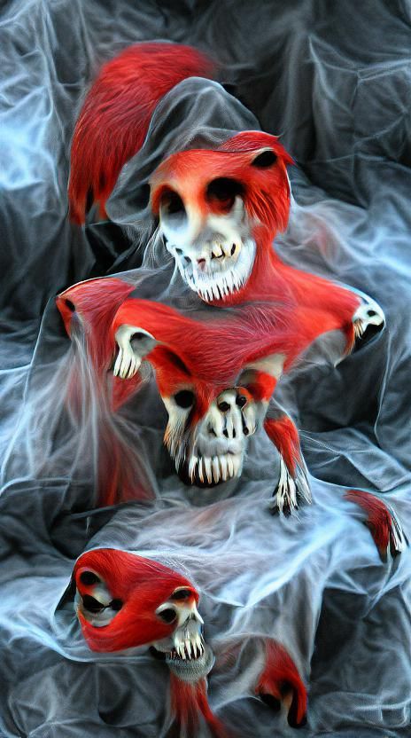 Spooky Skull Design for Album Cover Art