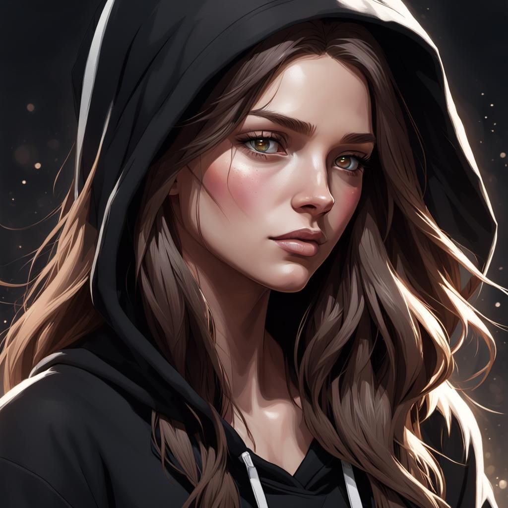 Detailed Portrait of Teenage Girl in Artstation Style