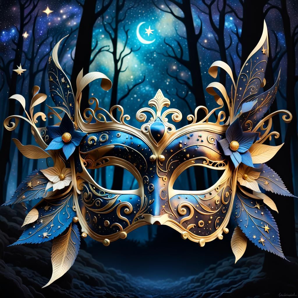 Cosmic Masquerade Mask