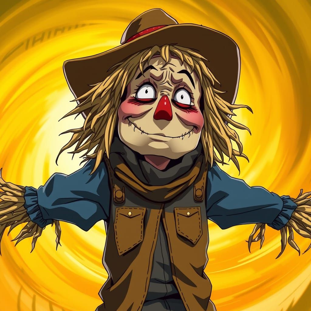 Anime-Style Scarecrow from Wizard of Oz