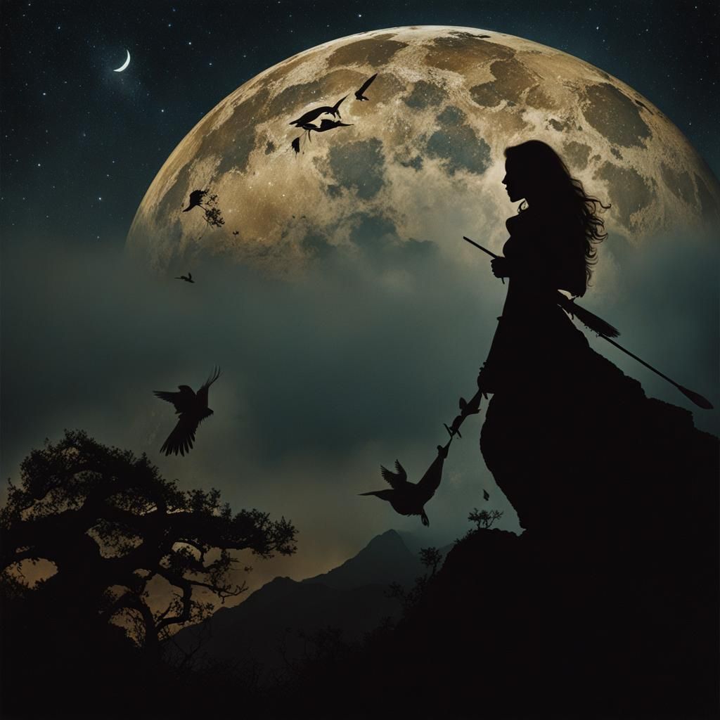 The Huntress at Night