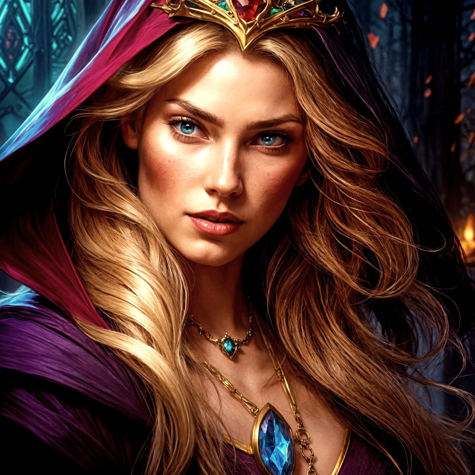 Evil Disney Princess Eilonwy Portrait in Artgerm Style