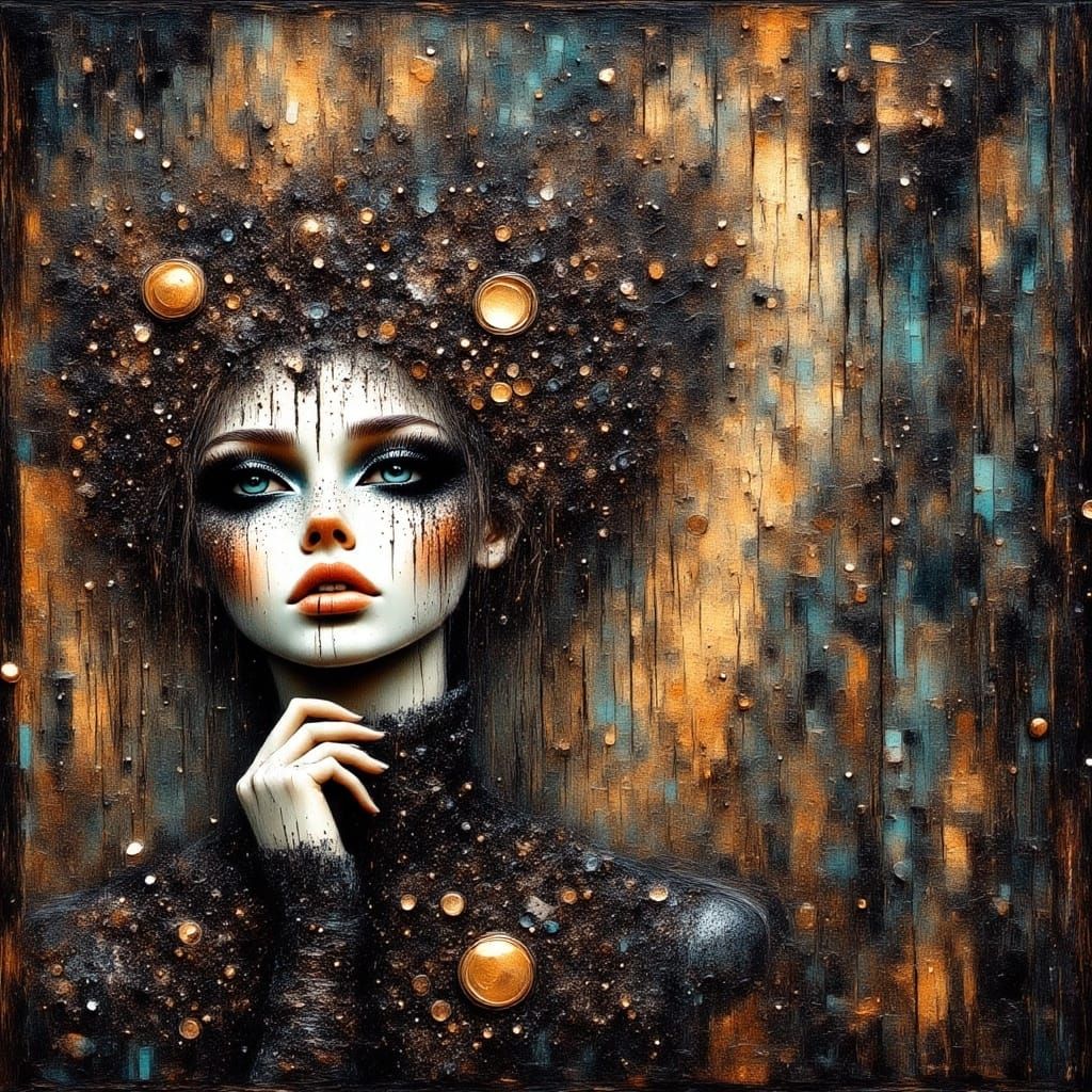 Halloween Witch in Spooky Forest, Fairy Punk Style