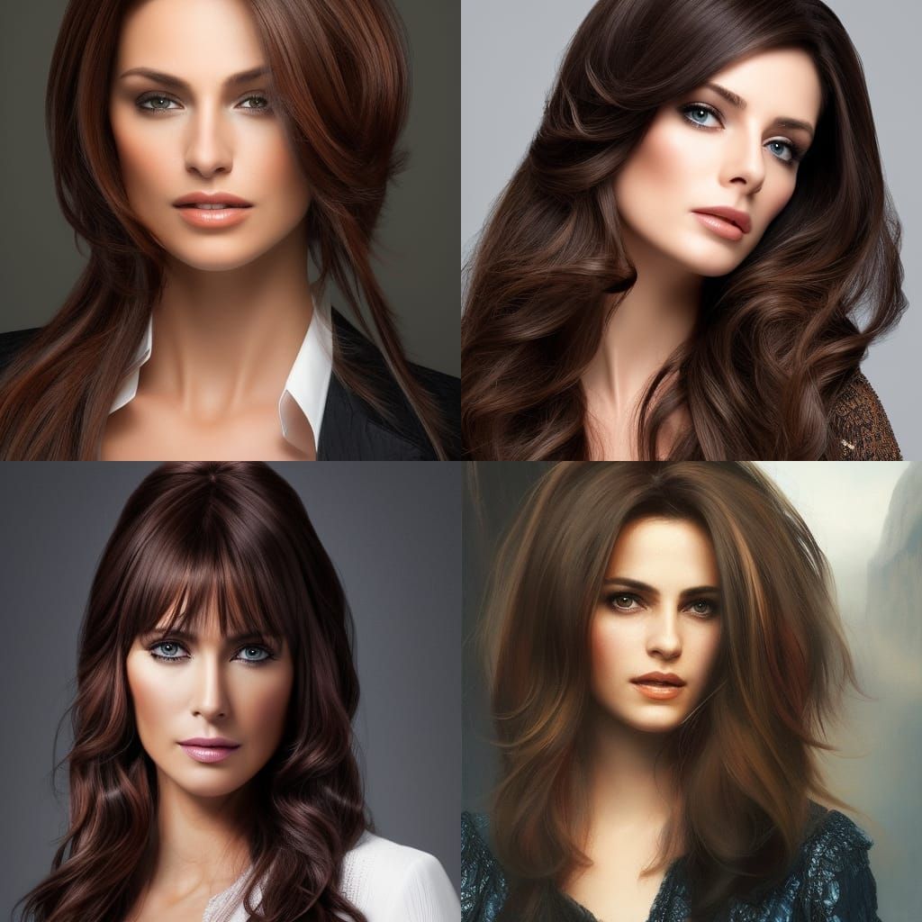 Middle aged woman with brunette hair