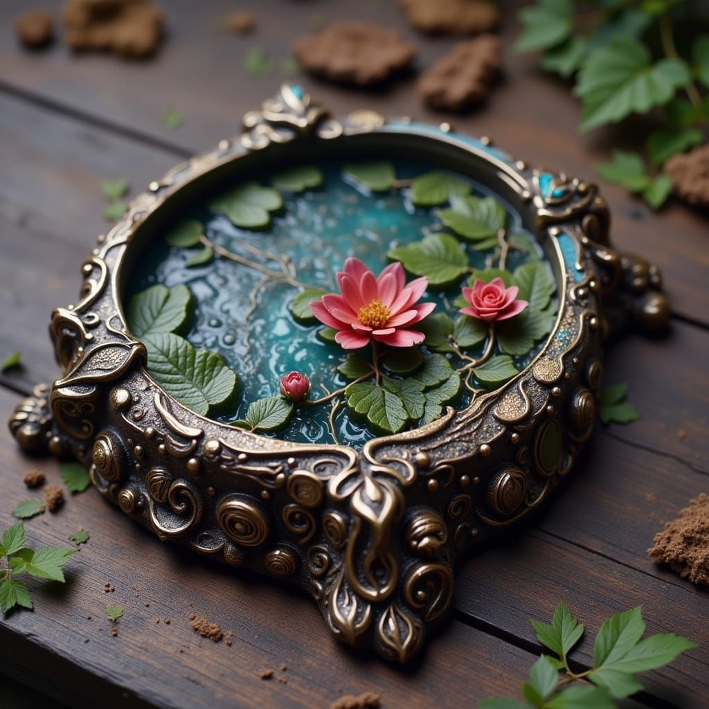 Purple Ashtray Generated by AI