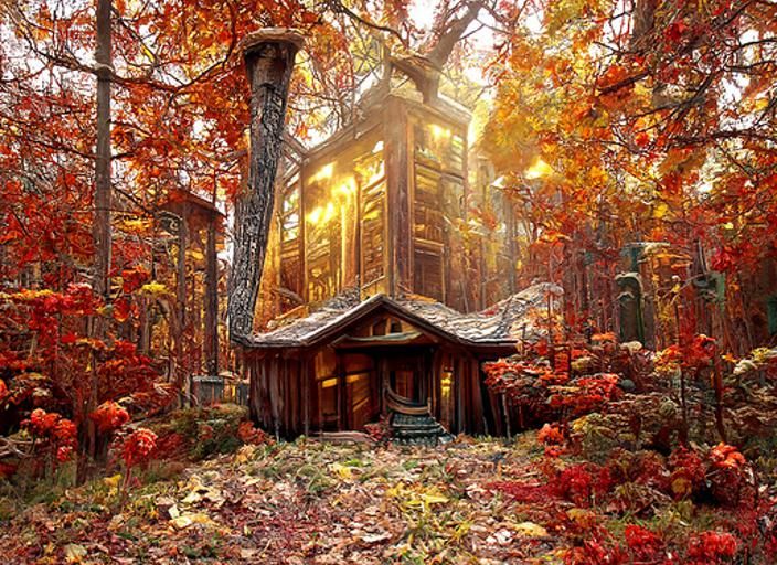 Lovecraftian Log Cabin in Parallel Universe