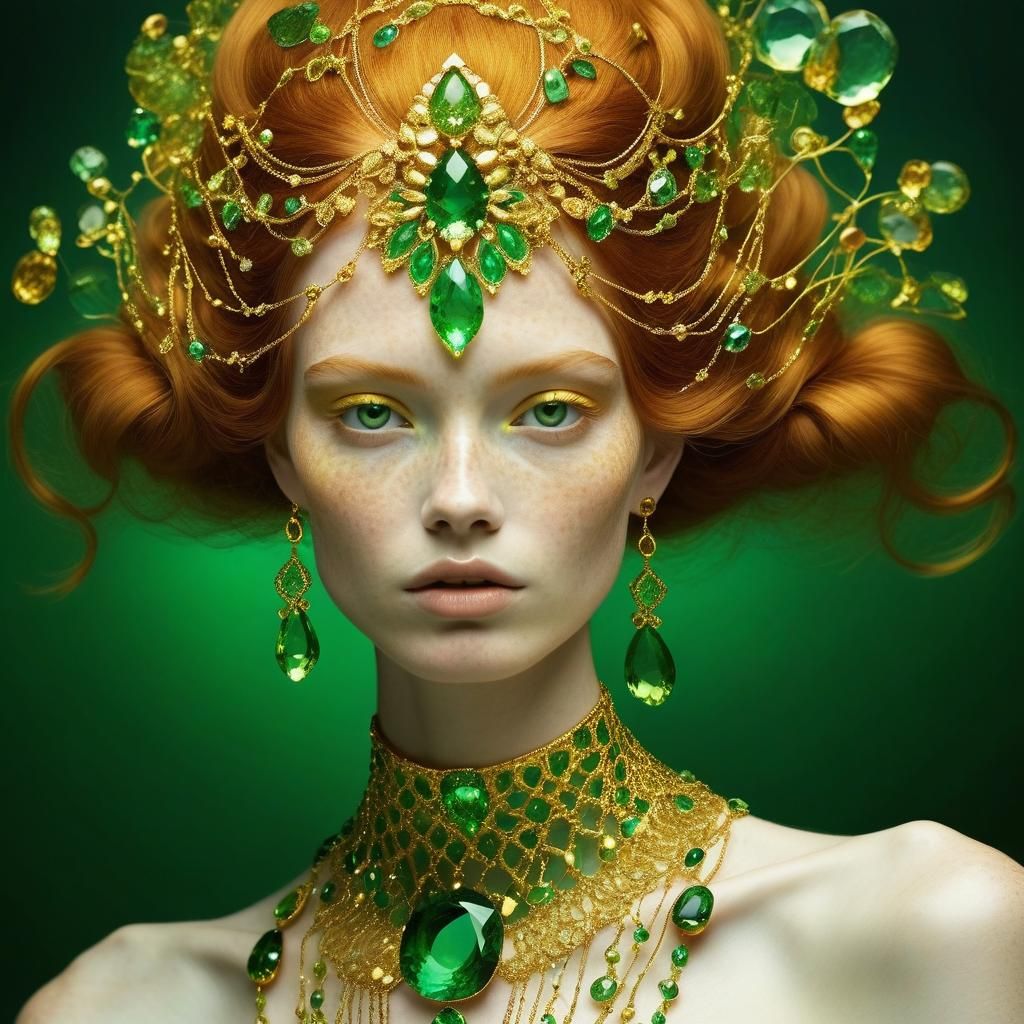 Groovy Ginger Goddess Made of Glass