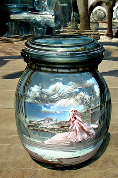 Girl in Glass Jar, Academic Art Style