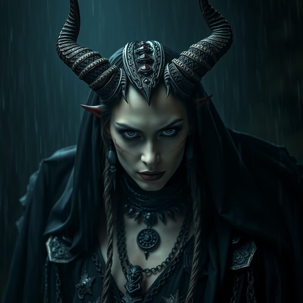 Lilith: Ancient Queen and Demoness in Hyperrealism