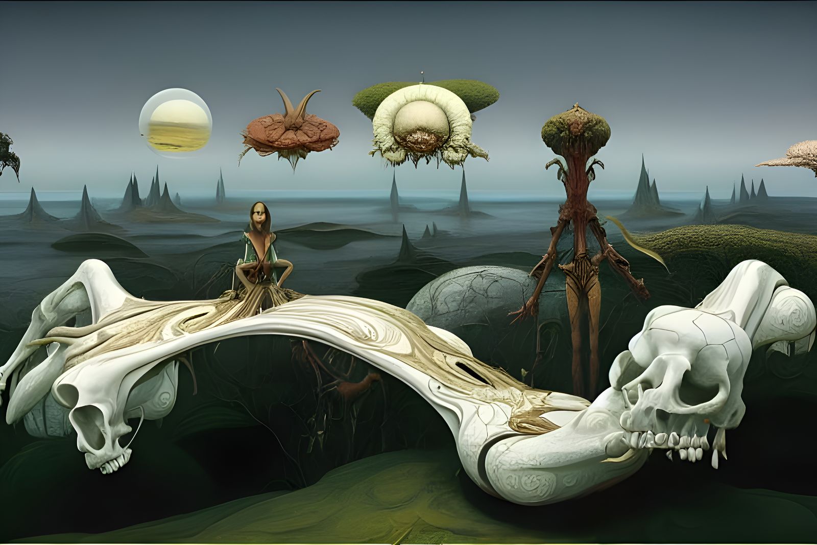 Luxury Cartoon Vehicles in a Breathtaking Landscape