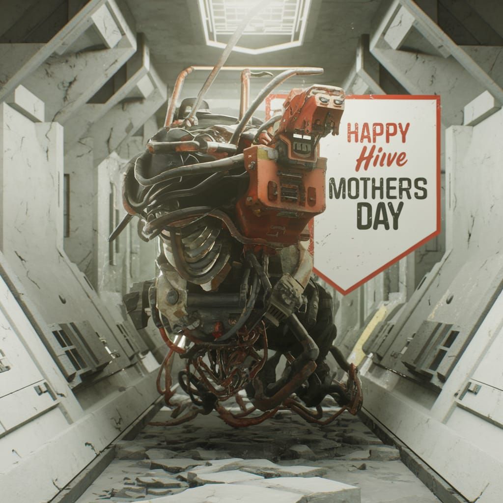 Soviet-Era Sci-Fi Hive Queen Concept Art