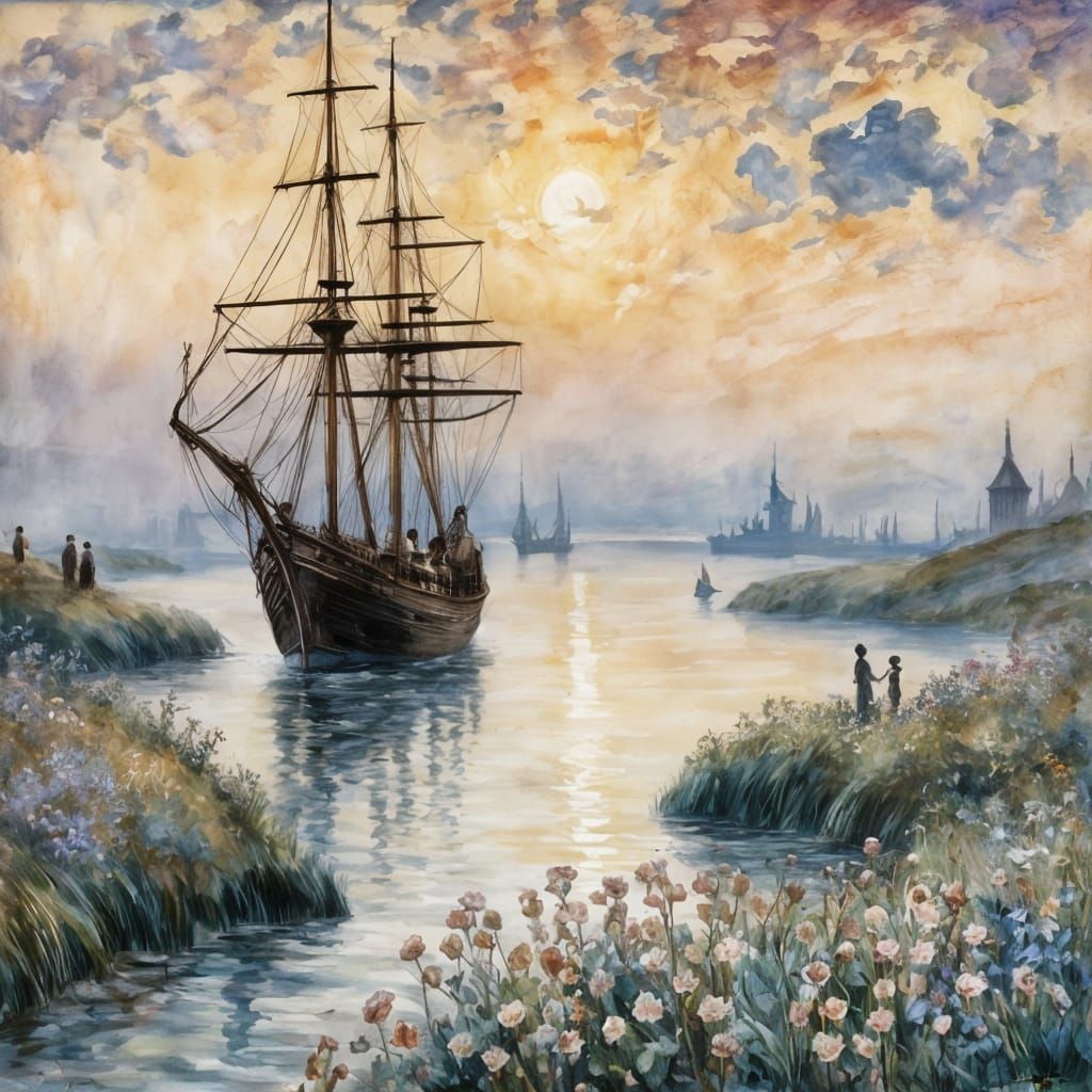 Floral Maritime Dreamscape