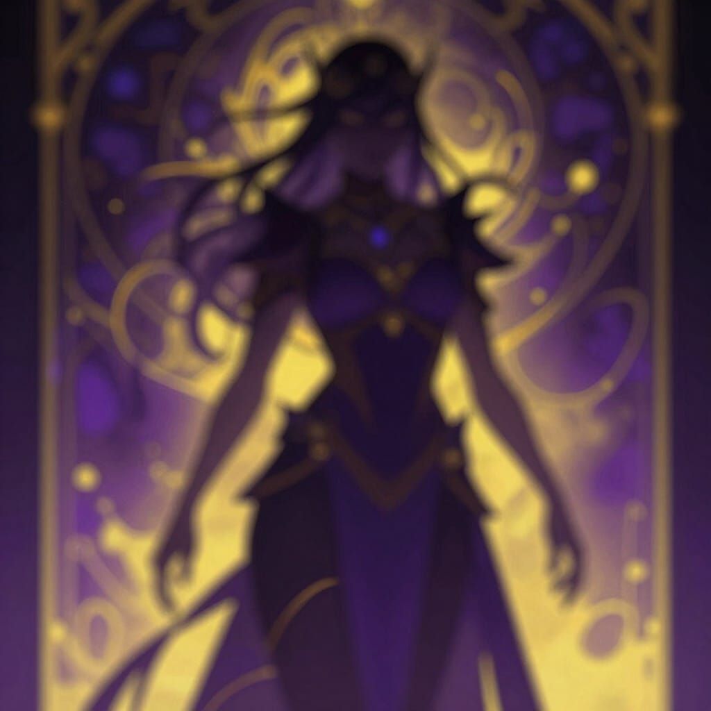 Dark Fantasy Figure in Dynamic Lighting, Stylized Concept Ar...