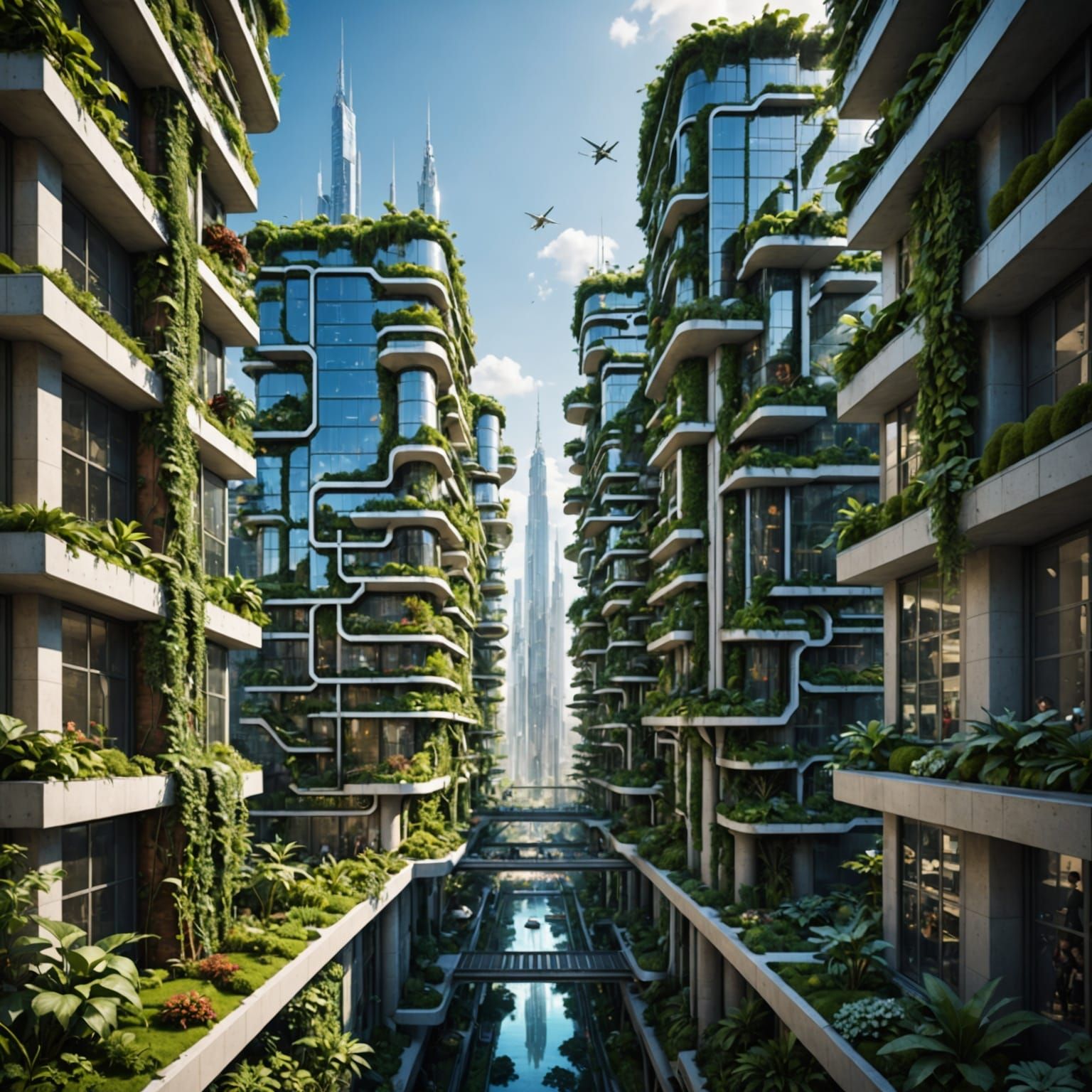 Utopian Future: AI and Humans in Harmony