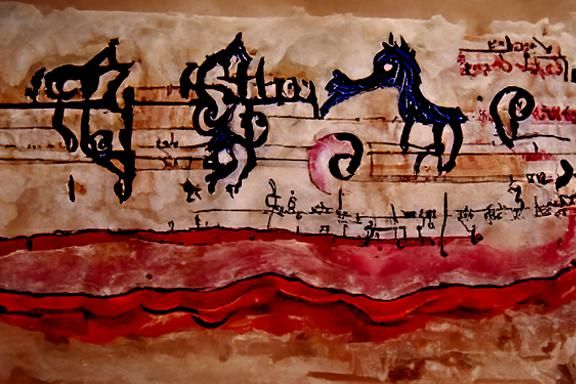 Star Amidst Stormy Seas: Illuminated Manuscript Style