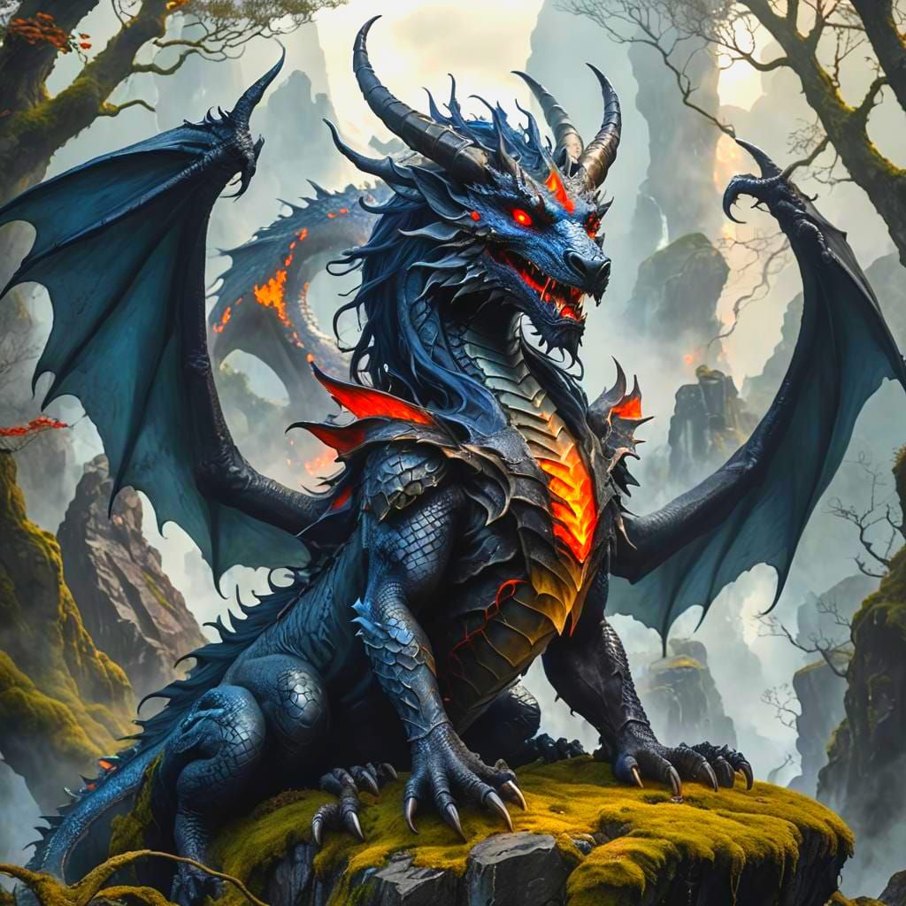 Dorgo, a young dragon ready for his first hunt.