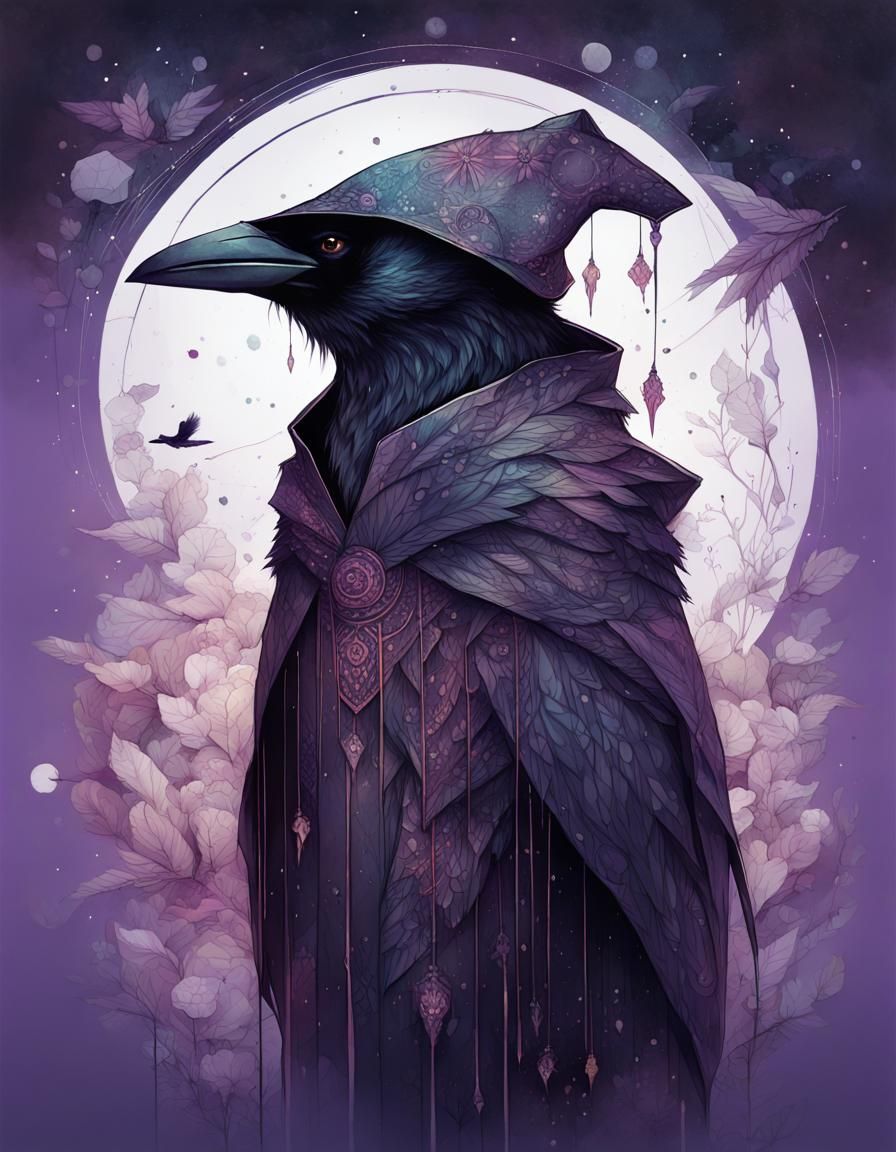 Constellation Kenku in Dark Alley, Digital Painting