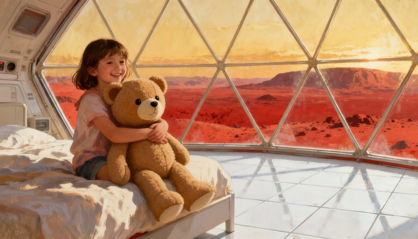 Nostalgic Childhood on Mars Colony