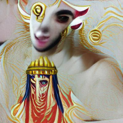 Cartoon Character with Crown