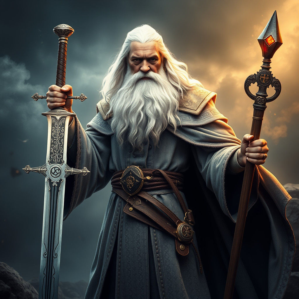 Gandalf the White: Detailed Matte Painting