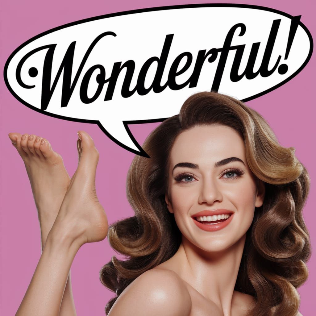 Sensual Woman Radiates Joy in Hyper-Realistic Portrait