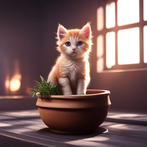 kitty pot