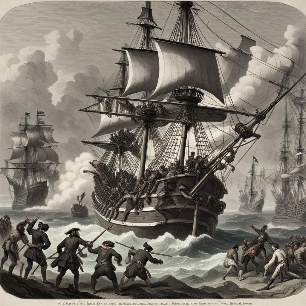 Epic Battle: Spanish Galleon vs. Blackbeard's Pirate Ship
