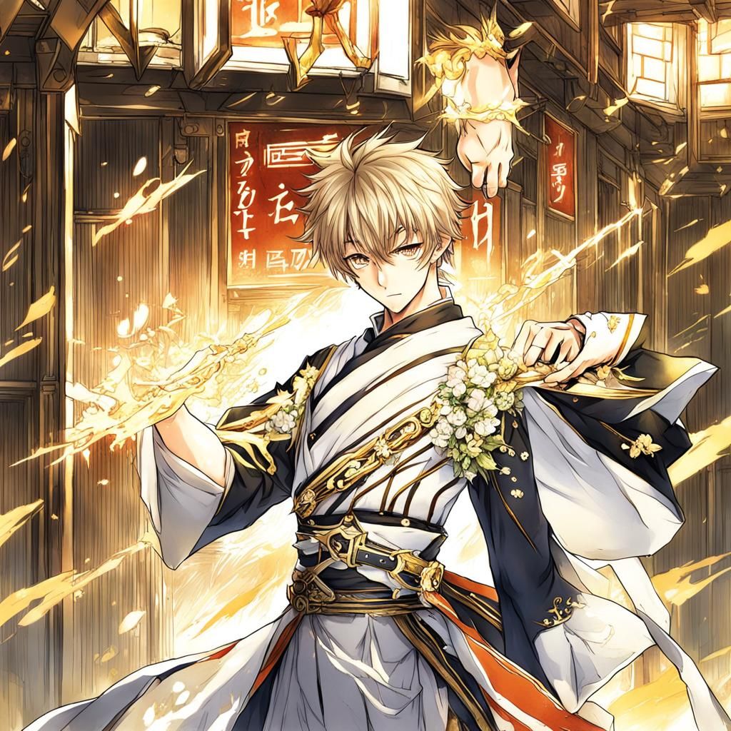 Anime Style Feminine Boy Art