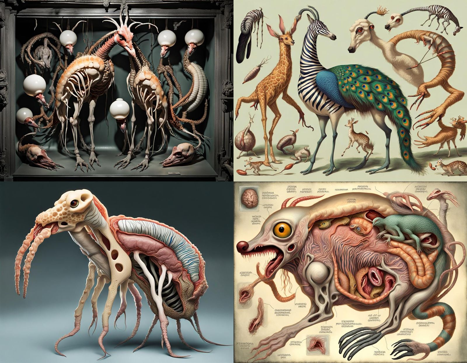 Grotesque Mutants: A Bizarre Assembly of Animal Parts