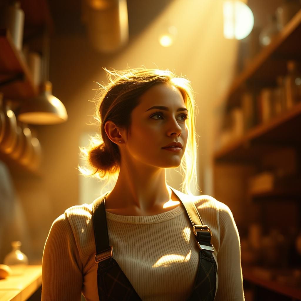 Determined Entrepreneur in Thriving Business, Cinematic Film...