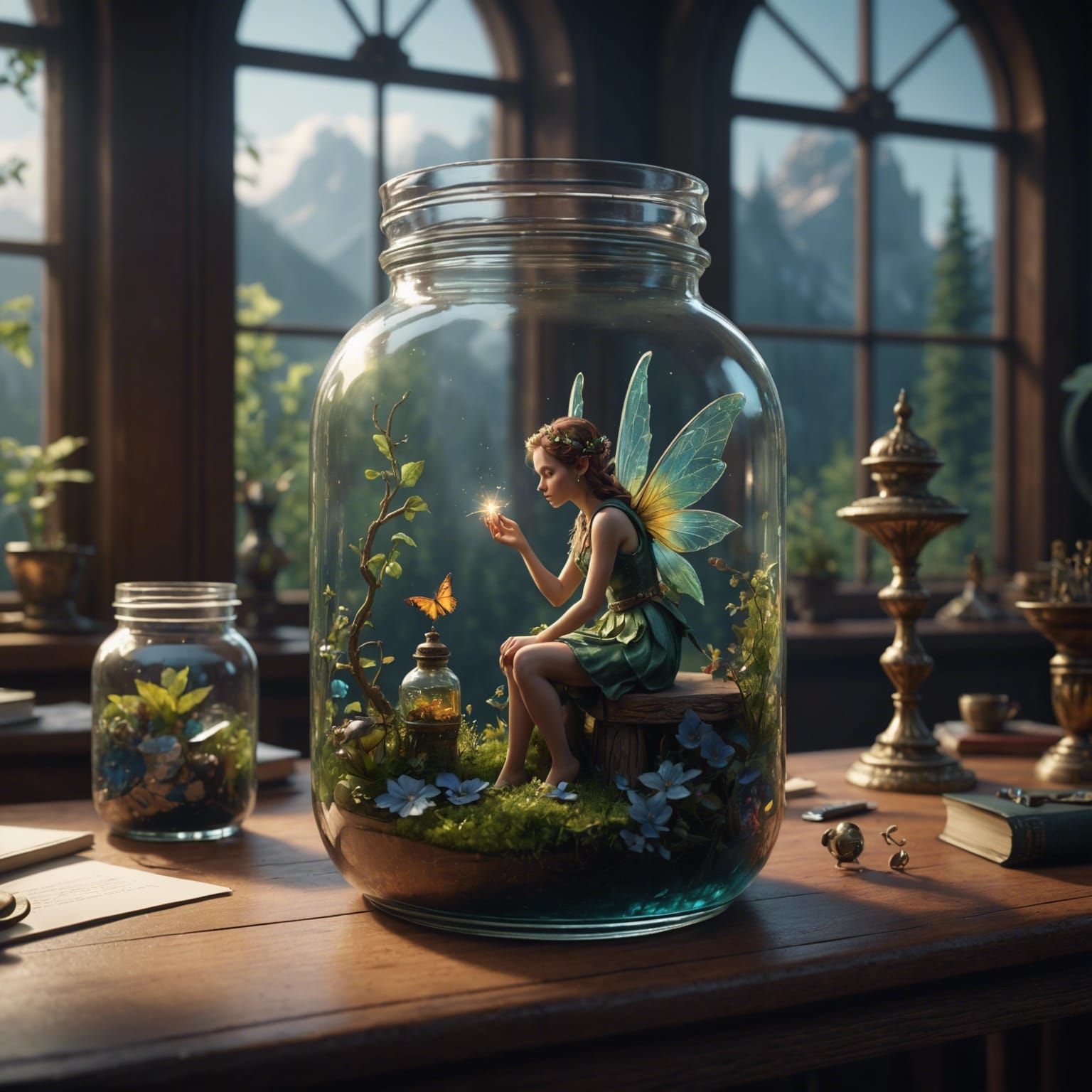 Fairy in a Jar: Fantasy Concept Art