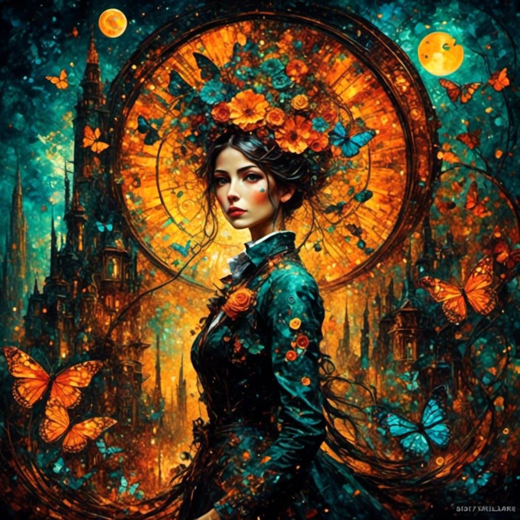 Abstract Geometric Design with Vibrant Colors