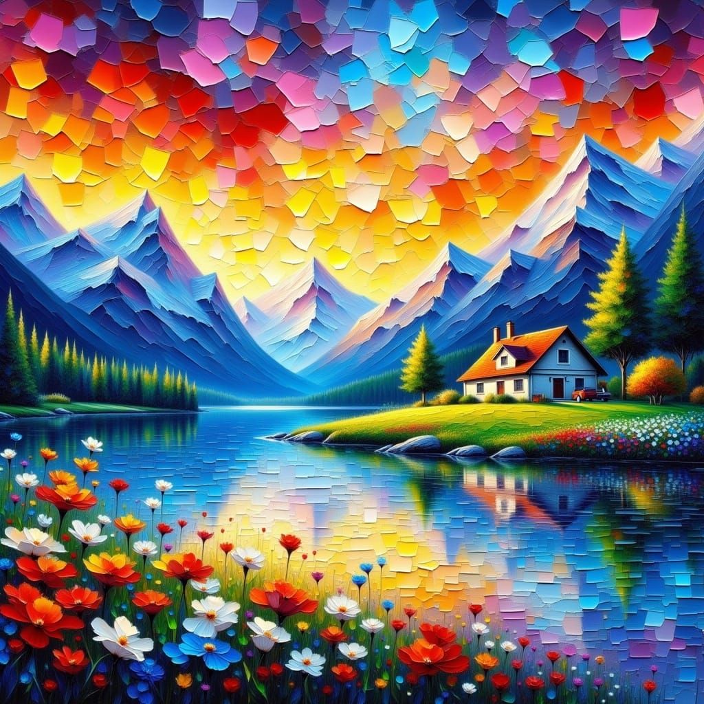 Landscape <lora:FiosCrackedImpasto:1.0>