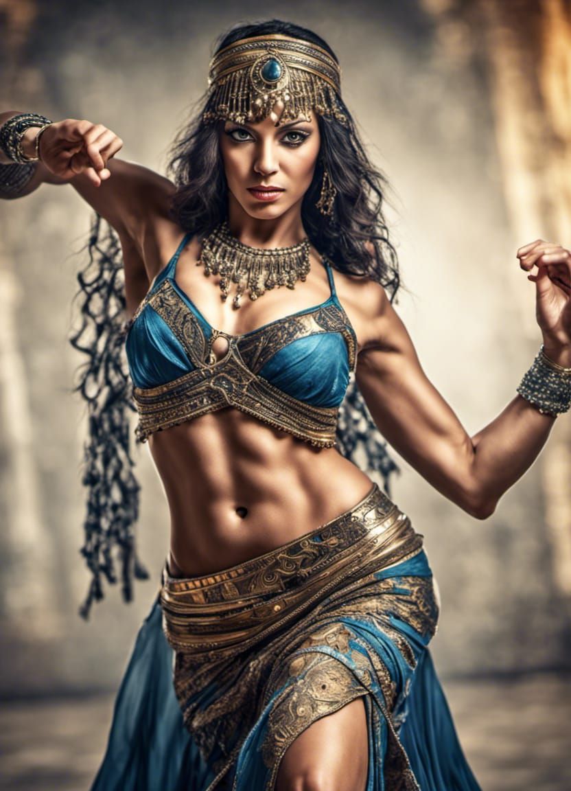 Triptych of Egyptian Dancers (2)