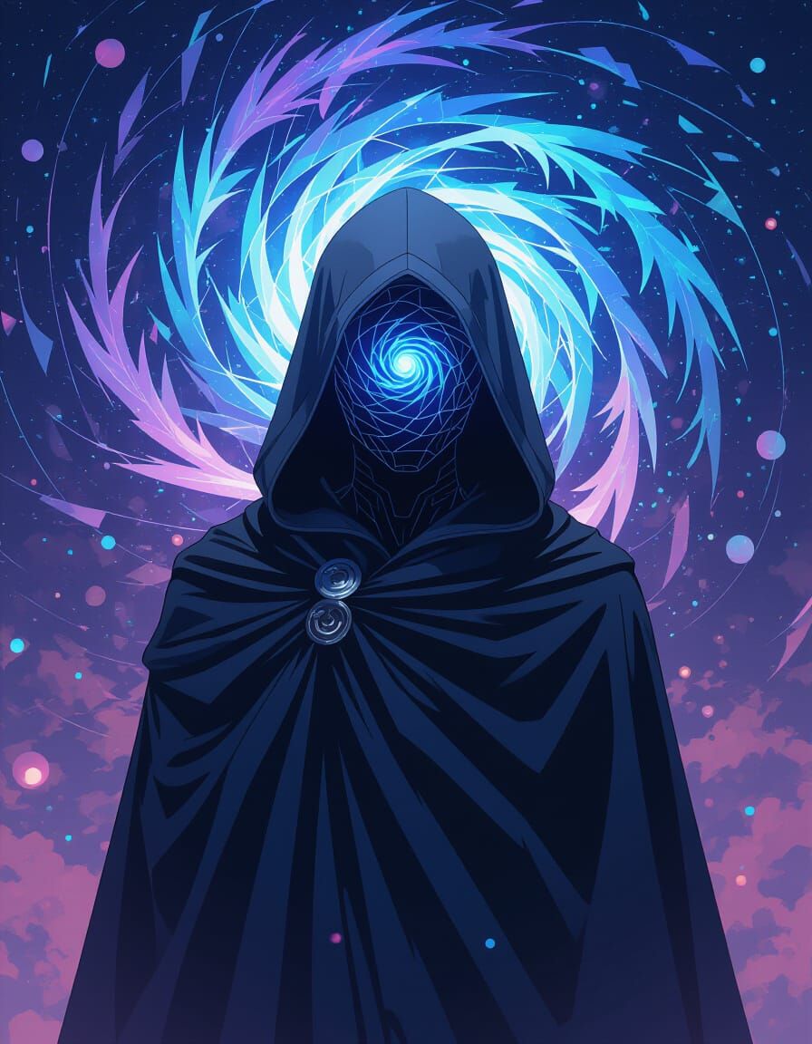 Abstract Energy Figure in Dreamlike Digital Art