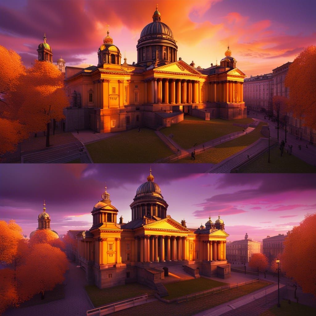 Saint Petersburg Autumnal View in High Resolution