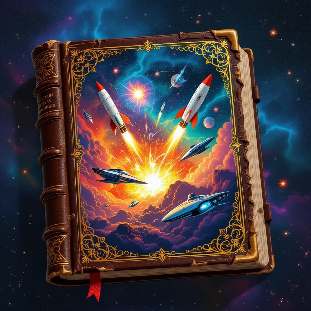 Sci-Fi Story Erupts from Ancient Book