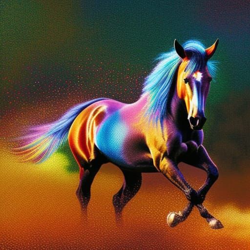 Surreal Horses in Kinetic Triadic Landscape
