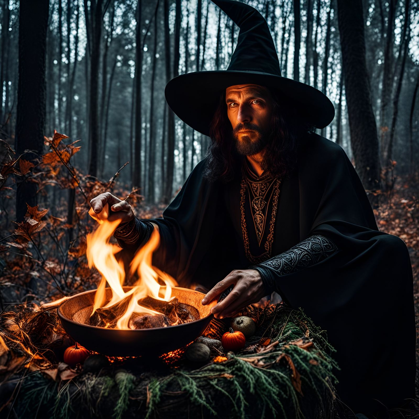 Celebrating Samhain as a male witch.