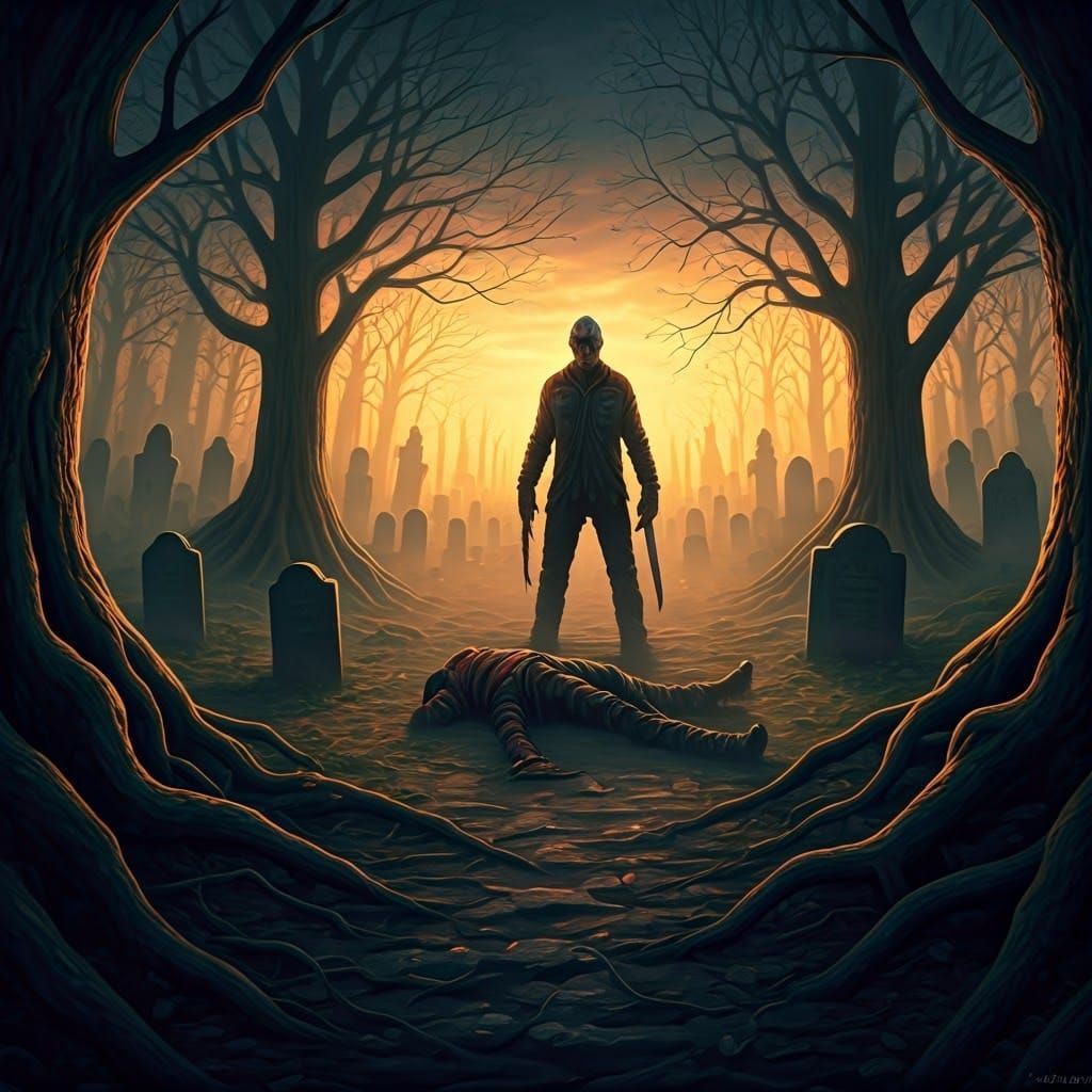 Jason Voorhees' Victory: A Matte Painting in Unreal Engine