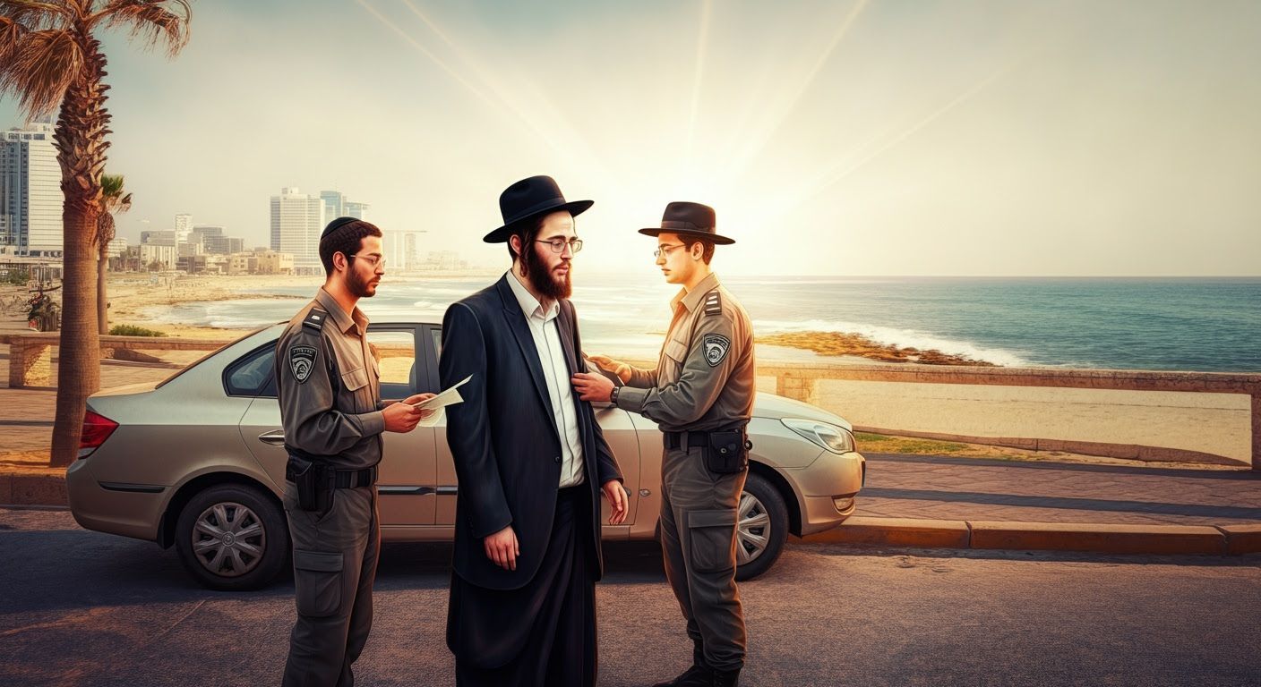 Orthodox Man Detained by Police on Tel Aviv Coastline