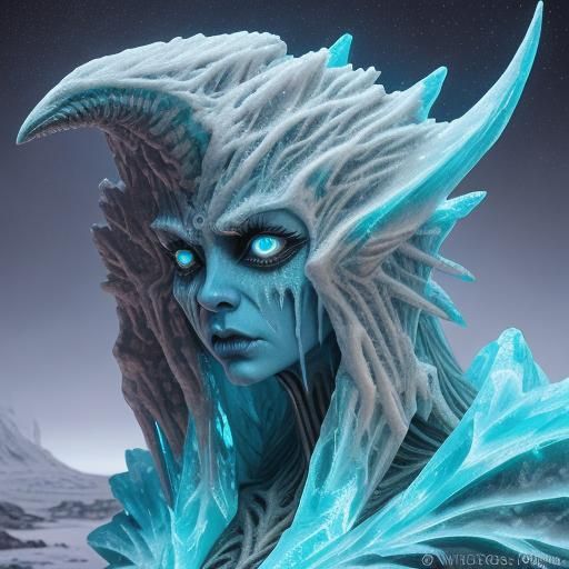 Eerie Alien Ice Sculptures in Arctic Tundra