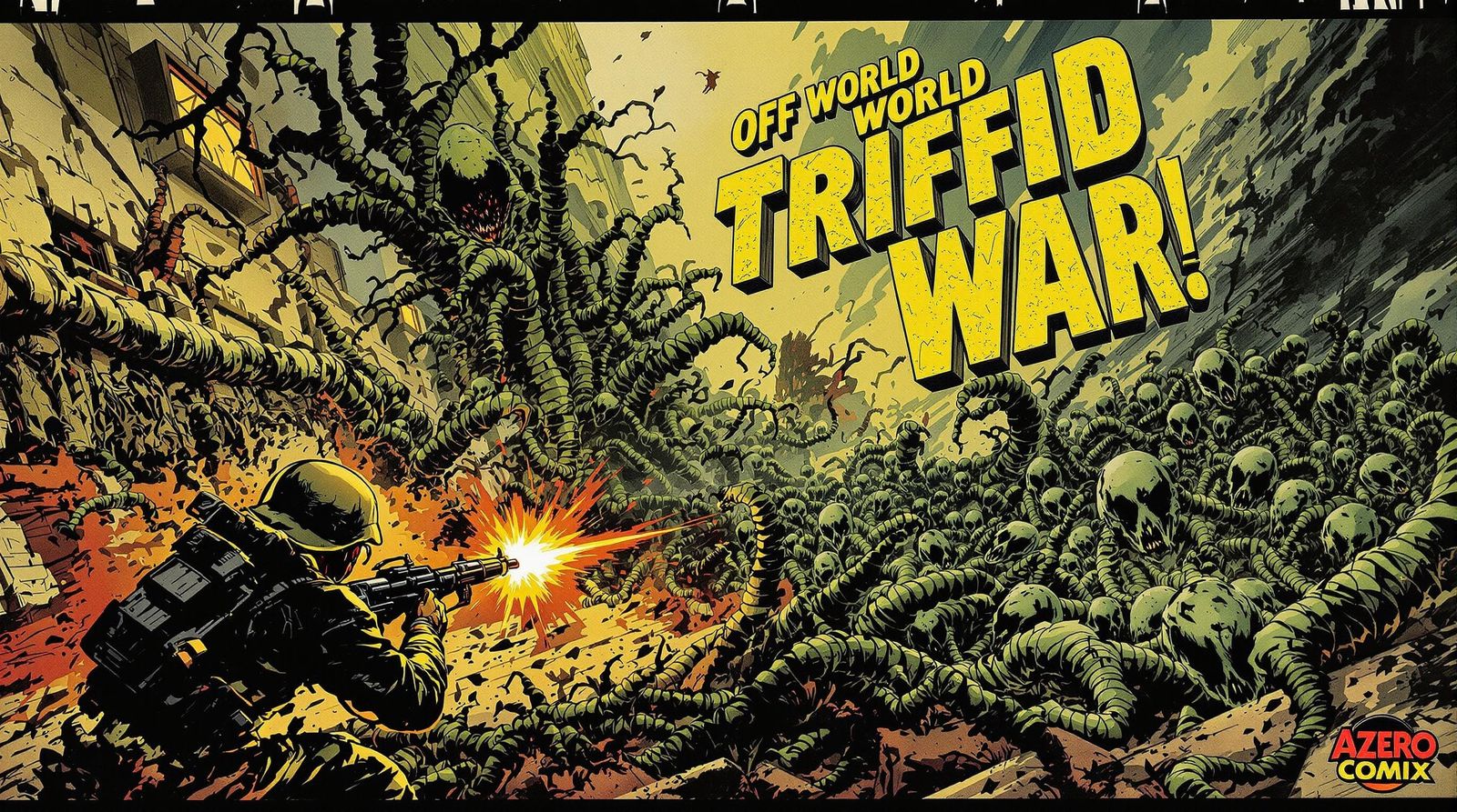 High-Energy Comic Book Cover Art