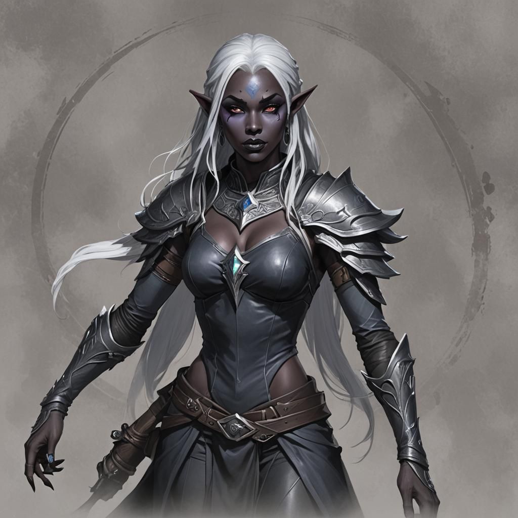 Seldarine Drow Ranger: Fantasy Concept Art
