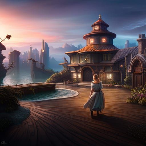 Grace as Personal Carer in Detailed Matte Painting